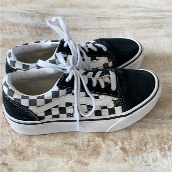 🖤🤍KIDS!! Vans Old Skool Checkerboard Sneaker/3 - Picture 3 of 8